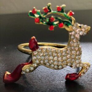 Six reindeer napkin rings